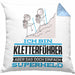 Kletterführer Geschenk Kissen mit Füllung 40x40 Ich Bin Kletterführer Aber Sag Doch Einfach Superheld Lustige Geschenkdiee für Kletterführer (Grau) Blau Trendation