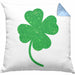 St Patricks Day Kissen mit Füllung 40x40 Klee Kleeblatt Irisch Irland Geschenkidee (Grau) Blau Trendation