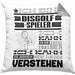 Discgolf-Spieler Geschenk Kaffee-Kissen mit Füllung 40x40 Geschenkidee für Discgolf-Spieler Ich Bin Discgolf-Spieler Ich Kann Es Dir Erklären Jedoch Nicht Für Dich Verstehen Spruch Lustig (Grau) Grau Trendation