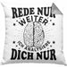 Psychologie Kissen mit Füllung 40x40 Geschenk Psycho Geschenkidee Rede Nur Weiter Ich Analysiere Dich Nur Spruch Psychologie-Student (Grau) Grau Trendation