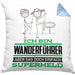 Wanderführer Geschenk Kissen mit Füllung 40x40 Ich Bin Wanderführer Aber Sag Doch Einfach Superheld Lustige Geschenkdiee für Wanderführer (Grau) Blau Trendation
