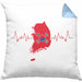 Seoul Kissen mit Füllung 40x40 Geschenk Südkorea South Korea Kpop Geschenkidee (Grau) Blau Trendation