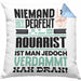 Aquarist Geschenk Kissen mit Füllung 40x40 Lustige Geschenkidee für Aquarist Geburtstag Niemand Ist Perfekt Aber Als Aquarist Ist Man Nah Dran (Grau) Blau Trendation