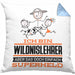 Wildnislehrer Geschenk Kissen mit Füllung 40x40 Ich Bin Wildnislehrer Aber Sag Doch Einfach Superheld Lustige Geschenkdiee für Wildnislehrer (Grau) Blau Trendation