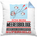 Meeresbiologe Geschenk Kissen mit Füllung 40x40 Ich Bin Meeresbiologe Aber Sag Doch Einfach Superheld Lustige Geschenkdiee für Meeresbiologe (Grau) Blau Trendation