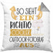 So Sieht Ein Richtig Cooler Outdoor-Fotograf Aus Kissen mit Füllung 40x40 Geschenk für Outdoor-Fotograf Geburtstag Geschenkdiee (Grau) Grau Trendation