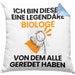 Biologe Geschenk Kissen mit Füllung 40x40 Lustige Geschenkidee Geburtstag für Biologe Ich Bin Dieser Legendäre Biologe Von Dem Alle Geredet Haben (Grau) Blau Trendation