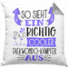 So Sieht Ein Richtig Cooler Taekwondo-Kämpfer Aus Geschenk Kissen mit Füllung 40x40 Lustiger Spruch Geschenkidee (Grau) Grau Trendation