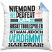 Basketballspieler Geschenk Kissen mit Füllung 40x40 Lustige Geschenkidee für Basketballspieler Geburtstag Niemand Ist Perfekt Aber Als Basketballspieler Ist Man Nah Dran (Grau) Blau Trendation