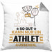 Athlet Geschenk Kissen mit Füllung 40x40 So Gut Kann Nur Ein Athlet Aussehen Geschenkidee (Grau) Grau Trendation