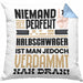 Halbschwager Geschenk Kissen mit Füllung 40x40 Lustige Geschenkidee für Halbschwager Geburtstag Niemand Ist Perfekt Aber Als Halbschwager Ist Man Nah Dran (Grau) Blau Trendation