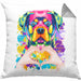 Rottweiler Besitzer Farbe Love Kissen mit Füllung 40x40 Geschenk Lustiger Spruch Geschenkidee Rottweiler Besitzerin (Grau) Grau Trendation