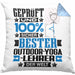 Outdoor-Yoga-Lehrer Geschenk Lustiger Spruch für Outdoor-Yoga-Lehrer Geschenkidee Bester Outdoor-Yoga-Lehrer Der WeltKissen mit Füllung 40x40 (Grau) Blau Trendation
