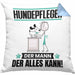 Hundepfleger Kissen mit Füllung 40x40 Geschenk für Hundepfleger Der Mann Der Alles Kann Geschenkidee zum Geburtstag (Grau) Blau Trendation