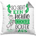 Golf-Spieler Kissen mit Füllung 40x40 Geschenk So Sieht Ein Richtig Cooler Golf-Spieler Aus Geschenkidee Spruch Lustig (Grau) Grau Trendation