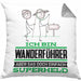 Wanderführer Geschenk Kissen mit Füllung 40x40 Ich Bin Wanderführer Aber Sag Doch Einfach Superheld Lustige Geschenkdiee für Wanderführer (Grau) Grau Trendation