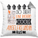 Angelfreundin Geschenk Kissen mit Füllung 40x40 Lustig Geschenkidee für Angelfreundin Geburtstag So Sieht Eine Richtig Coole Angelfreundin Aus Frauen Spruch Anglerin (Grau) Grau Trendation