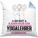 Yogalehrer Geschenk Kissen mit Füllung 40x40 So Gut Kann Nur Ein Yogalehrer Aussehen Geschenkidee (Grau) Blau Trendation