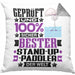 Stand-Up-Paddler Geschenk Lustiger Spruch für Stand-Up-Paddler Geschenkidee Bester Stand-Up-Paddler Der WeltKissen mit Füllung 40x40 (Grau) Grau Trendation