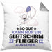 Gleitschirmflieger Geschenk Kissen mit Füllung 40x40 So Gut Kann Nur Ein Gleitschirmflieger Aussehen Geschenkidee (Grau) Grau Trendation