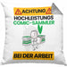 Comic-Sammler Kissen mit Füllung 40x40 Geschenk Lustiger Spruch Geschenkidee für Comic-Sammler Achtung Hochleistungs Comic-Sammler Bei Der Arbeit (Grau) Grau Trendation