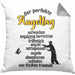 Kissen mit Füllung 40x40 für Angler Geschenk für Fischer Geschenkidee (Grau) Grau Trendation