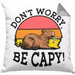 Lustige Kissen mit Füllung 40x40 "Don't Worry Be Cappy" lustiges Geschenk für Capybara-Liebhaber (Grau) Grau Trendation