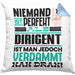 Dirigent Geschenk Kissen mit Füllung 40x40 Lustige Geschenkidee für Dirigent Geburtstag Niemand Ist Perfekt Aber Als Dirigent Ist Man Nah Dran (Grau) Blau Trendation