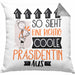 Präsidentin Geschenk Kissen mit Füllung 40x40 Lustig Geschenkidee für Präsidentin Geburtstag So Sieht Eine Richtig Coole Präsidentin Aus Frauen Spruch (Grau) Grau Trendation