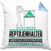 Reptilienhalter Geschenk Kissen mit Füllung 40x40 Ich Bin Reptilienhalter Aber Sag Doch Einfach Superheld Lustige Geschenkdiee für Reptilienhalter (Grau) Blau Trendation
