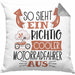 Motorradfahrer Kissen mit Füllung 40x40 Geschenk So Sieht Ein RIchtig Cooler Motorradfahrer Aus Geschenkidee Lustiger Spruch Geburtstag (Grau) Grau Trendation