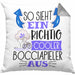 So Sieht Ein Richtig Cooler Bocciapieler Aus Geschenk Kissen mit Füllung 40x40 Lustiger Spruch Geschenkidee (Grau) Grau Trendation