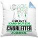 Chorleiter Geschenk Kissen mit Füllung 40x40 So Gut Kann Nur Ein Chorleiter Aussehen Geschenkidee (Grau) Blau Trendation