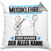 Musiklehrer Kissen mit Füllung 40x40 Geschenk für Musiklehrer Der Mann Der Alles Kann Geschenkidee zum Geburtstag (Grau) Grau Trendation