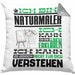 Naturmaler Geschenk Kaffee-Kissen mit Füllung 40x40 Geschenkidee für Naturmaler Ich Bin Naturmaler Ich Kann Es Dir Erklären Jedoch Nicht Für Dich Verstehen Spruch Lustig (Grau) Grau Trendation