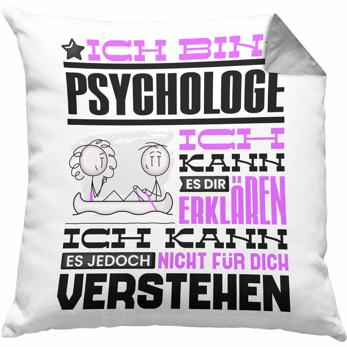 Kanufahrer Geschenk Kaffee-Kissen mit Füllung 40x40 Geschenkidee für Kanufahrer Ich Bin Kanufahrer Ich Kann Es Dir Erklären Jedoch Nicht Für Dich Verstehen Spruch Lustig (Grau) Grau Trendation