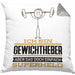 Gewichtheber Geschenk Kissen mit Füllung 40x40 Ich Bin Gewichtheber Aber Sag Doch Einfach Superheld Lustige Geschenkdiee für Gewichtheber (Grau) Grau Trendation