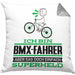 BMX-Fahrer Geschenk Kissen mit Füllung 40x40 Ich Bin BMX-Fahrer Aber Sag Doch Einfach Superheld Lustige Geschenkdiee für BMX-Fahrer (Grau) Grau Trendation