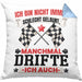 Driften Geschenk Kissen mit Füllung 40x40 Ich Bin Nicht immer Schlecht Gelaunt Auto Driften (Grau) Blau Trendation