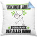 Eiskunstläufer Kissen mit Füllung 40x40 Geschenk für Eiskunstläufer Der Mann Der Alles Kann Geschenkidee zum Geburtstag (Grau) Blau Trendation
