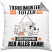 Tierheimunterstützer Kissen mit Füllung 40x40 Geschenk für Tierheimunterstützer Der Mann Der Alles Kann Geschenkidee zum Geburtstag (Grau) Grau Trendation