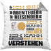 Abenteuerreisender Geschenk Kaffee-Kissen mit Füllung 40x40 Geschenkidee für Abenteuerreisender Ich Bin Abenteuerreisender Ich Kann Es Dir Erklären Jedoch Nicht Für Dich Verstehen Spruch Lustig (Grau) Grau Trendation