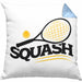 Lustige Squash-Kissen mit Füllung 40x40 Geschenk für Squash-Spieler (Grau) Blau Trendation