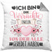 Enkelin Kissen mit Füllung 40x40 Geschenk Lustiger Spruch Geschenkidee Ich Bin Die Verrückte Enkelin Von Der Alle Geredet Haben (Grau) Grau Trendation
