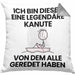 Kanute Geschenk Kissen mit Füllung 40x40 Lustige Geschenkidee Geburtstag für Kanute Ich Bin Dieser Legendäre Kanute Von Dem Alle Geredet Haben (Grau) Grau Trendation