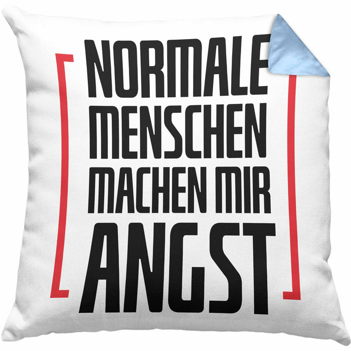 Wellensittich Kissen mit Füllung 40x40 Geschenk Spruch Lustig Zuhause Ist Wo Meine Wellensittiche Sind Geschenkidee Geburtstag (Grau) Blau Trendation
