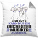 Orchestermusiker Geschenk Kissen mit Füllung 40x40 So Gut Kann Nur Ein Orchestermusiker Aussehen Geschenkidee (Grau) Grau Trendation