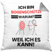Bogenschütze Geschenk Kissen mit Füllung 40x40 Lustiger Spruch Ich Bin Bogenschütze Warum Weil Ich Es Kann Geschenkidee Bester Bogenschütze Geburtstag (Grau) Grau Trendation