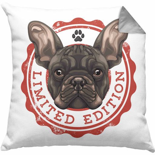 Boxer Hunde Kissen mit Füllung 40x40 Geschenk Hundebesitzerin Boxer Frauchen Herrchen Geschenkidee Kaffee-Kissen mit Füllung 40x40 Limited Edition (Grau) Grau Trendation