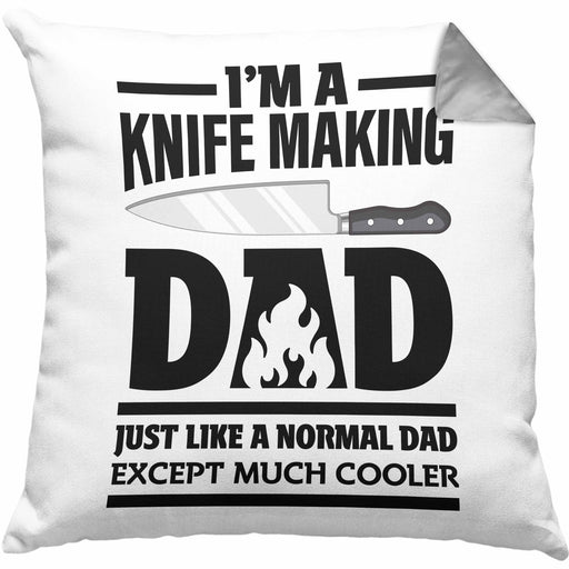 Schmied Geschenk Kissen mit Füllung 40x40 mit Spruch Hufschmied Geschenkidee Papa (Grau) Grau Trendation